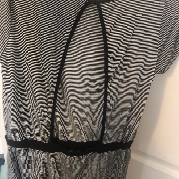 Black striped romper - Picture 2 of 2